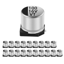 Cermant 20pcs 16V 100UF SMD Aluminium Electrolytic Capacitors for Arduino... picture