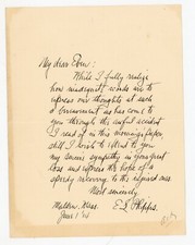 1914 Signed Sympathy Letter Ballard to Deuring Malden MA Mother’s Death picture