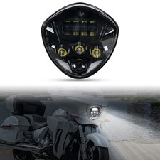 LED Headlights Assembly for Victory 05-18, Black Motorcycle LED Headlamp Fron... picture