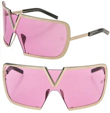 VALENTINO V Romask VLS120 Gold Titanium Pink Wrap Mask VLS 120C Fashion Sunglass picture