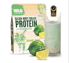 New Wild Society Clear Whey Isolate Protein Powder Lemon Lime 16oz Exp  03/2027 picture