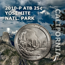 2010-P America The Beautiful 25c / Yosemite CA / Uncirculated / AMAZING DESIGN picture