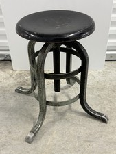 Vintage 1930s A.S. Aloe Adjustable Medical Industrial Metal Stool St Louis picture