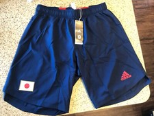 .  Japan 2020-2021 Olympics Authentic Adidas Soccer Shorts Asian 2XO US Large ^^ picture