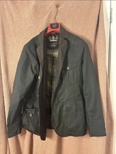 Rare Barbour Stanley Wax Jacket Green Short Length Men’s M/L - See Description  picture