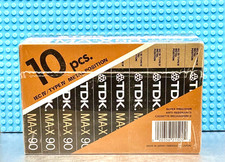 TDK  MA-X 90    1987 USA   TYPE IV   BOX OF 10 CASSETTE  TAPES (SEALED) picture