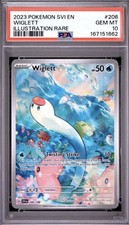 2023 POKEMON SVI EN-SCARLET & VIOLET ILLUSTRATION #206 WIGLETT PSA 10 LOW POP picture