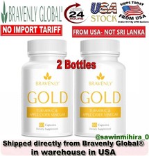 2 bottles Bravenly Gold 120 Capsules TOTAL - NEW IN BOX EXP  2028 🔥🔥 picture