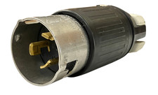 Hubbell CS8265C 50A Twist Lock 2-Pole 3-Wire Locking Plug picture
