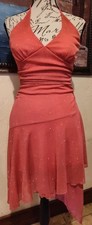 Sexy Taboo Coral Glitter Evening Prom Homecoming Gown Dress Size S picture
