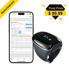 Wellue O2Ring Continuous Pulse Oximeter With Vibration Alarm free App+PC Report picture