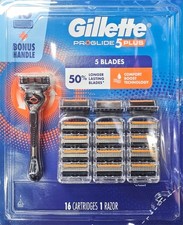 GILLETTE PROGLIDE 5PLUS 16 + BONUS HANDLE picture