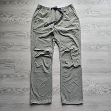 Gramicci Freedom Mens Large Olive Stretch Nylon Climbing Pants Belted Distressed picture