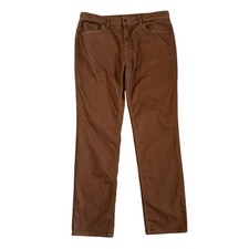 Prana Bridge Pants Mens 38x32 (Act 38x31) Brown Slim Fit Stretch Outdoor Hiking picture