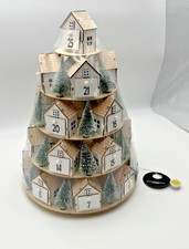 Hobby Lobby Light Up 5 Tier Village Rotating Advent Calendar Christmas NEW picture