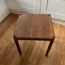 Vintage Mid Century Hans Olsen Hansen Small Teak End Table ~ LH Lindebo Denmark picture