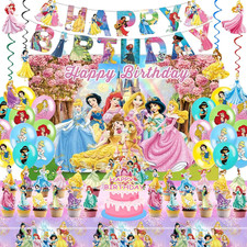 49PCS Princess Party Supplies, Birthday Decorations Set Include Banner, Balloons picture