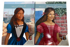 TWO 2011 American Girl Paperback Books Meet Marie-Grace & Meet Cecile Very Good picture