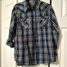 Wrangler women’s  XL Plaid Long Sleeve Western Snap-Front Shirt picture