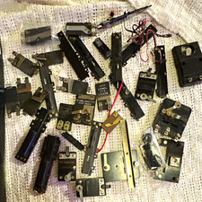 Lionel CTC Lockon O Gauge Track Lockon Parts Lot, Metal/Plastic Black Silver picture