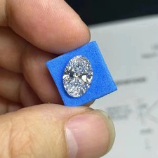 Loose 4Ct Lab-Grown CVD/HPHT Diamond Oval Cut D Color VVS1 Clarity Certified picture