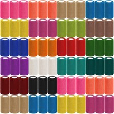 54 Pack Colorful Self Adhesive Bandage Wrap Bulk 4 Inch x 5 4in, 18 Colors  picture