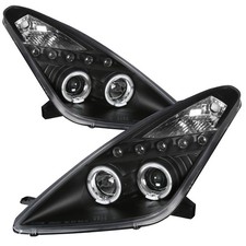 Fits 00-05 Celica GT GTS Black LED Halo Projector Headlights Head Lights Lamps picture