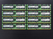 128GB RAM Lot (8x 16GB) Samsung DDR3 RDIMM ECC Server RAM (M393B2G70QH0-YK0) picture