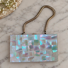 Vintage 1950s Mother of Pearl Compact Purse picture