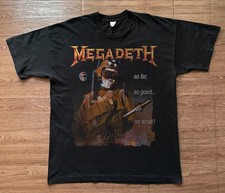 Megadeth So Far So Good So What Vintage Thrash Metal Tee picture