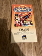 Rock Music with the MUPPETS VHS Jim Henson Alice Cooper Blondie Very Rare picture
