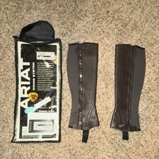 Ariat Breeze Chap Leather Half Chaps Chocolate ST 19 1/2-24 1/2in picture