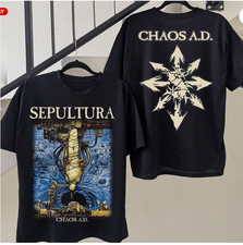 2 Sided - Sepultura Chaos A.D. black classic T-Shirt picture