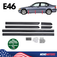 DOOR SIDE BODY MOULDING TRIM SET LEFT RIGHT FOR E46 SEDAN 1998-2005 picture