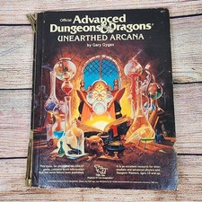 Advanced Dungeons & Dragons Unearthed Arcana 1985 1st Edition Gary Gygax AD&D picture
