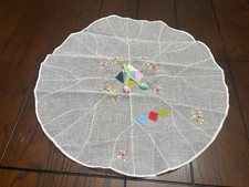 Korean Traditional Ramie Food Cover Tea Mat Table Cloth Jogakbo Embroidery New picture