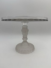 Antique Duncan Miller Pressed Glass Three Faces Cake Stand. 1880’s picture