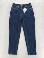 L.L.Bean 207 Vintage Boyfriend Jeans Womens 6 Blue High Rise Classic Stretch NWT picture