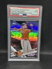2017 Topps Opening Day Manny Machado Foil 1/1 Orange Jersey PSA 9 True 1/1 picture