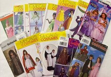 Simplicity Butterick McCalls Kid's Costume Sewing Patterns Lot of 14 Halloween picture