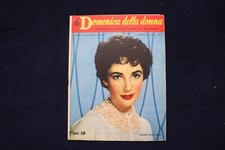 1953 FEBRUARY 1 WOMEN'S SUNDAY MAGAZINE-ELIZABETH TAYLOR COVER- ITALIAN- E 34531 picture