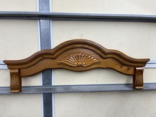Antique Ornate Carved Solid Wood Pediment Over-Door Over-Window Architectural picture