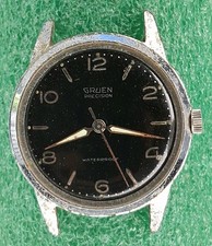 Lot W2485 Mens Gruen 510RSS Manual Wind Up 17J Movement Vintage Watch Parts  picture