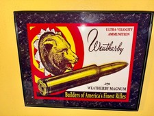 Weatherby Rifles Bear Gun Store Hunting Firearms Man Cave Advertising Sign picture