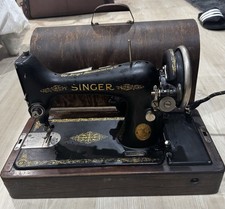 1926 Singer 99 Antique Sewing Machine AA992223 Wood Case Simanco USA -working picture