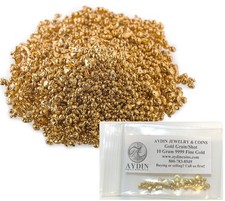10 gram Refined Pure 24K Gold .9999+ Fine Gold Grain Shot Casting picture