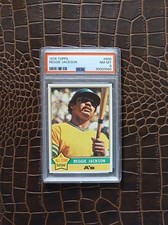 1976 Topps #500 REGGIE JACKSON🏆PSA 8🏆Beautiful  picture