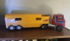 VINTAGE 1971 ERTL Pressed Steel Harvester Vista Dome Horse Van Truck Trailer picture