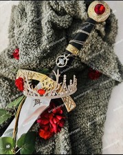Unique Custom Hand Forged  GOLDRYN SWORD Throne Of Glass Athril Video Game Sword picture