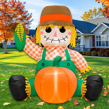 3.5FT Fall Thanksgiving Inflatables Outdoor Decorations with Built-In Leds picture